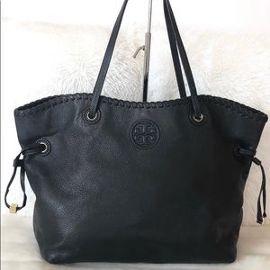 Tory Burch Pebbled Black Tote